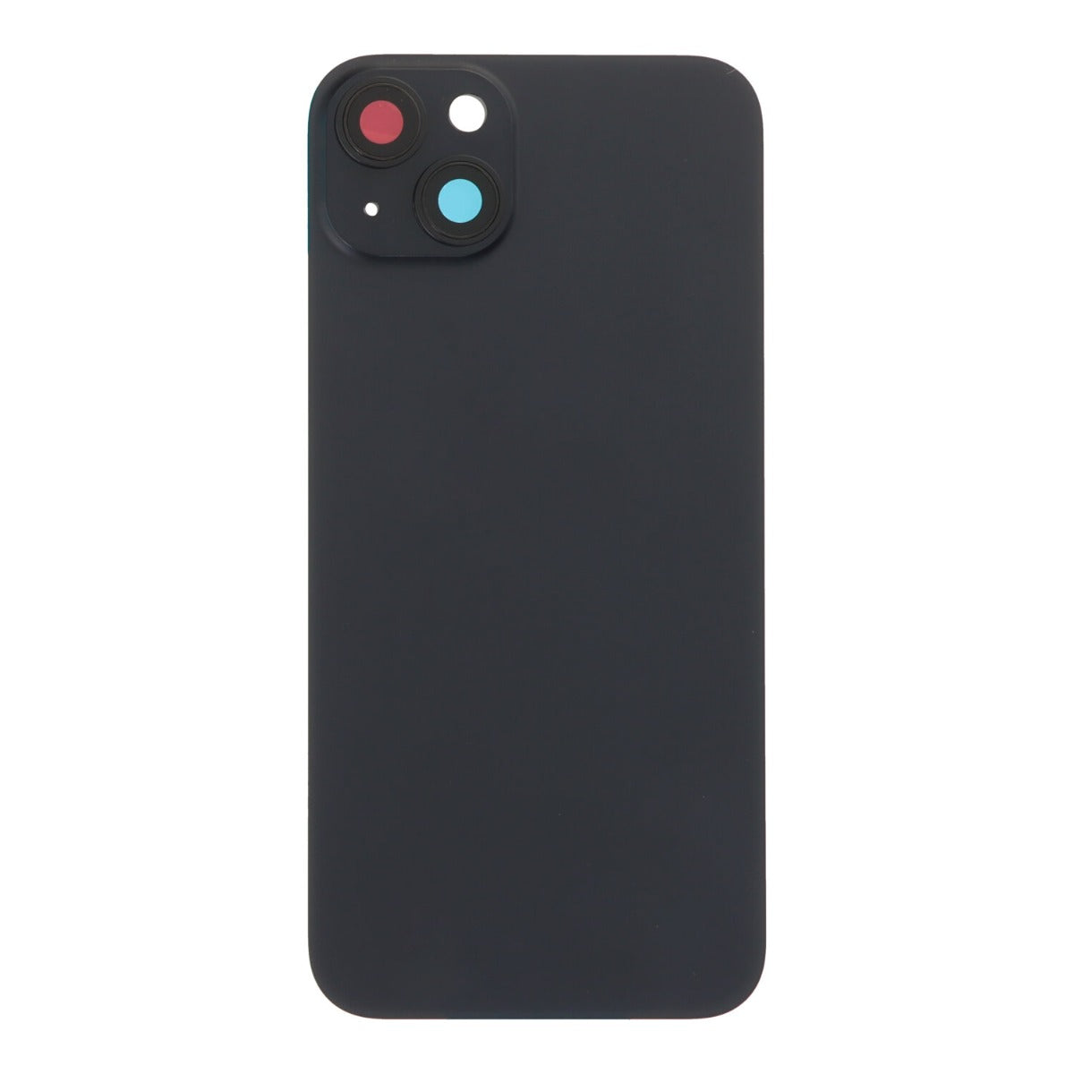 Back cover - achterkant iPhone 15 Plus met cameralenzen en MagSafe magneetring zwart