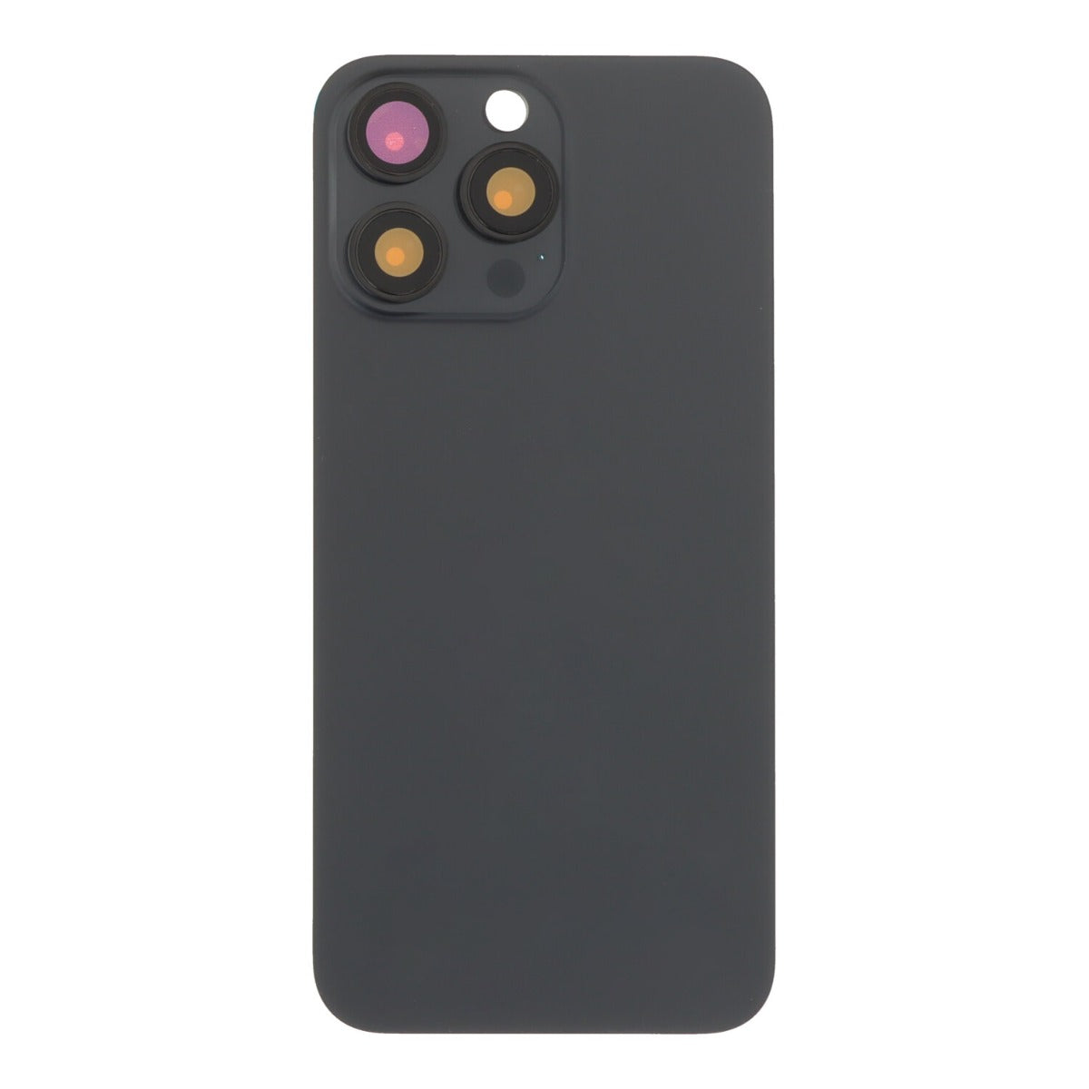 Back cover - achterkant iPhone 15 Pro Max met cameralenzen en MagSafe magneetring zwart
