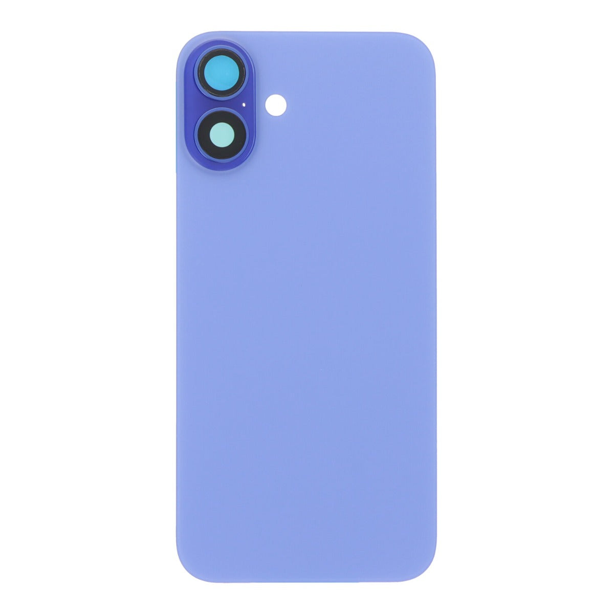 Back cover - achterkant iPhone 16 Plus met cameralenzen en MagSafe magneetring blauw