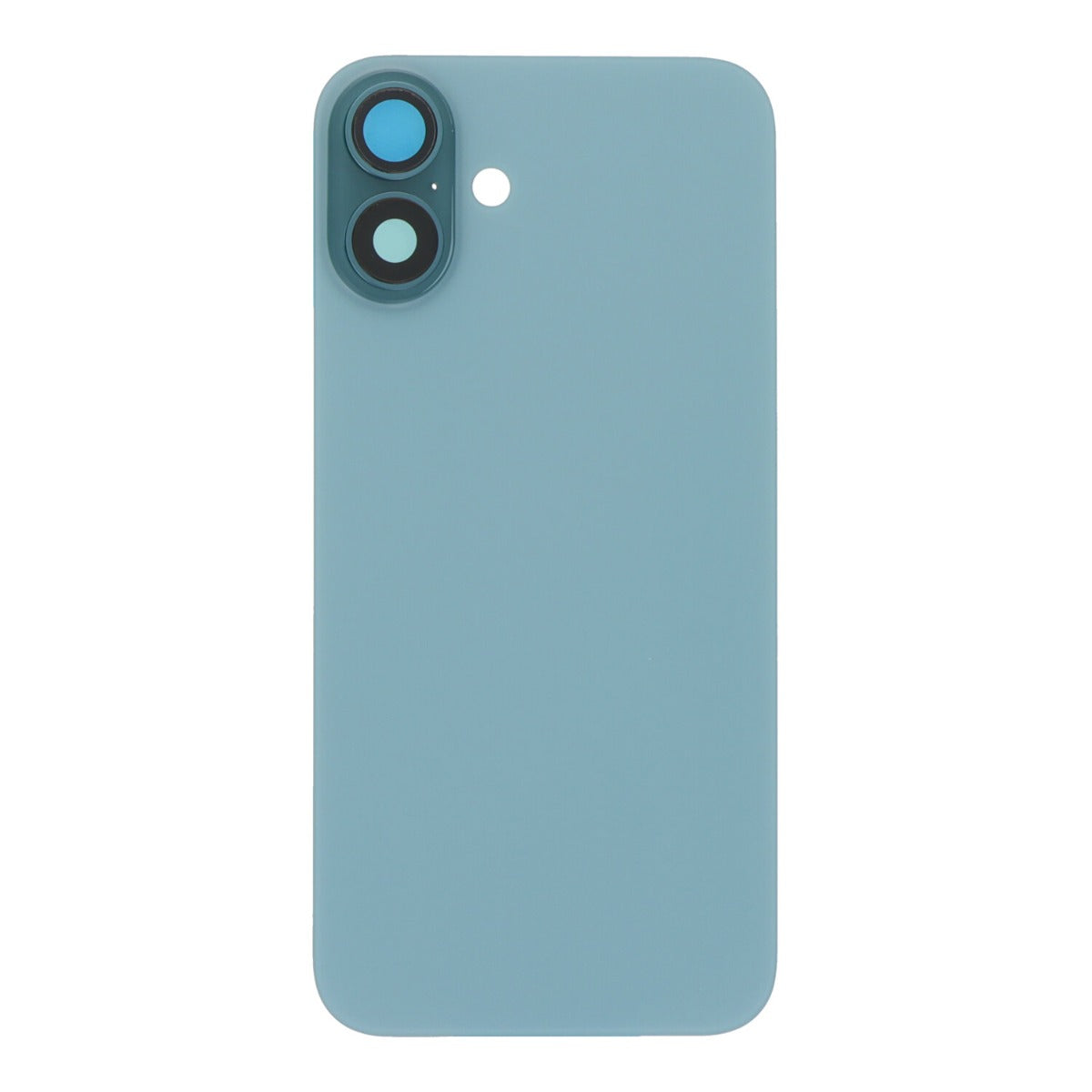 Back cover - achterkant iPhone 16 Plus met cameralenzen en MagSafe magneetring groen
