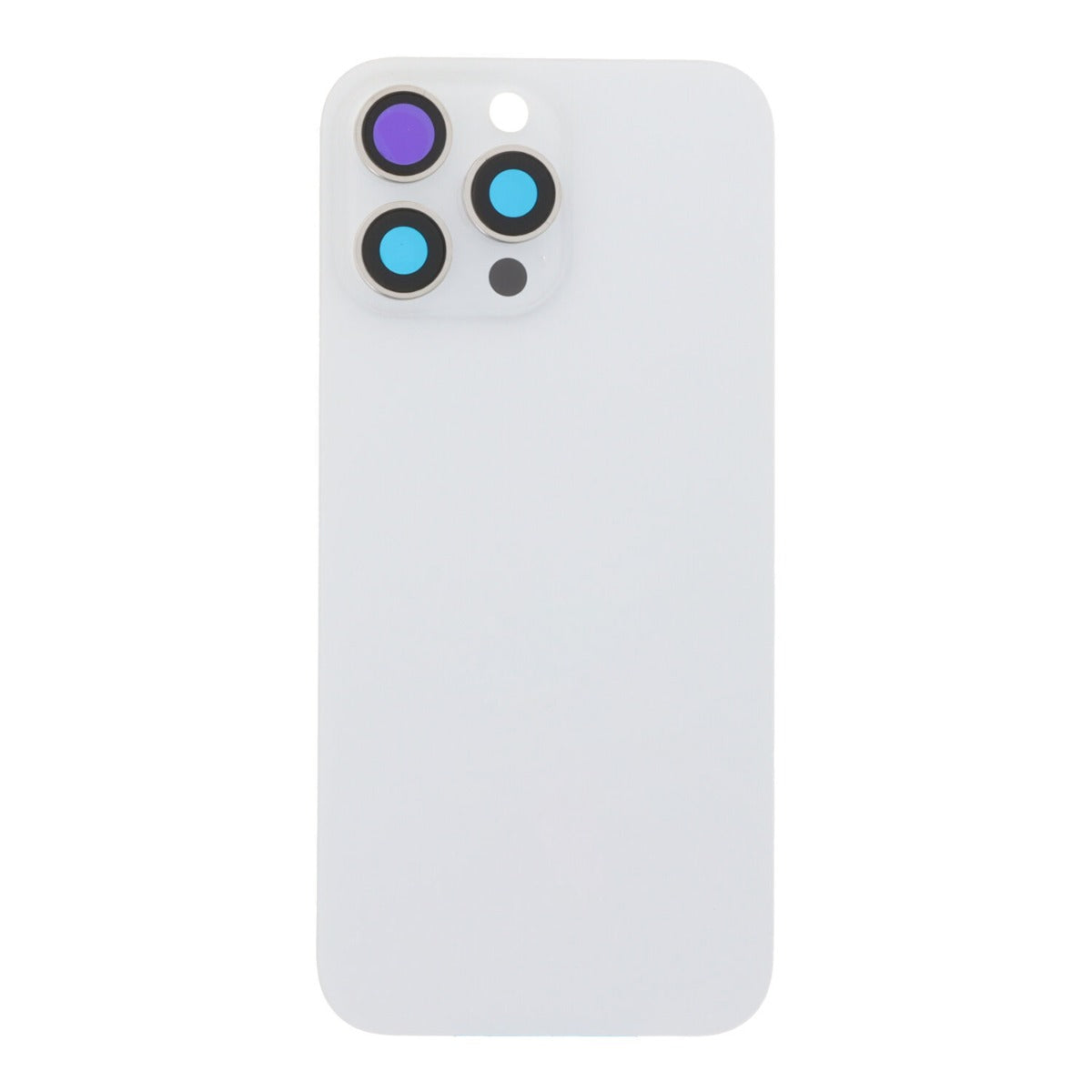 Back cover - achterkant iPhone 16 Pro Max met cameralenzen en MagSafe magneetring wit