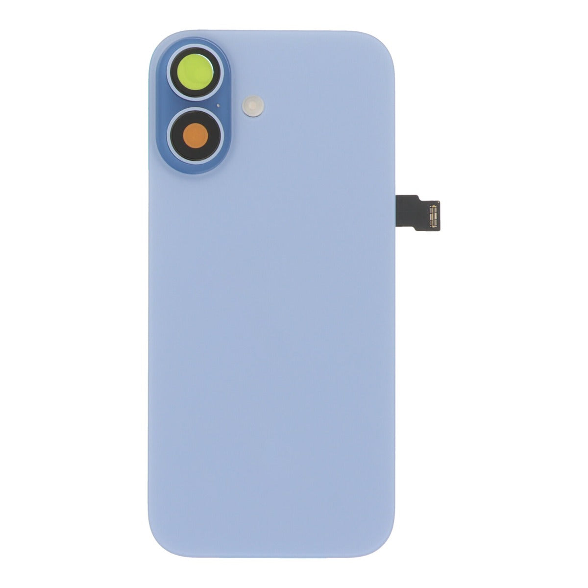 Back cover - achterkant iPhone 17 met cameralenzen en MagSafe magneetring blauw
