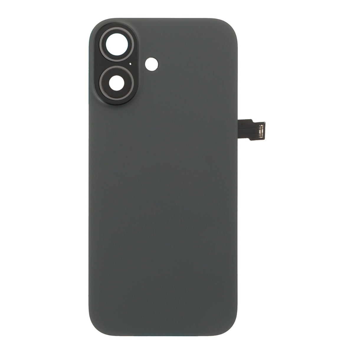 Back cover - achterkant iPhone 17 met cameralenzen en MagSafe magneetring zwart