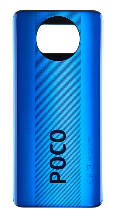 Back cover - achterkant Xiaomi Poco X3 blauw