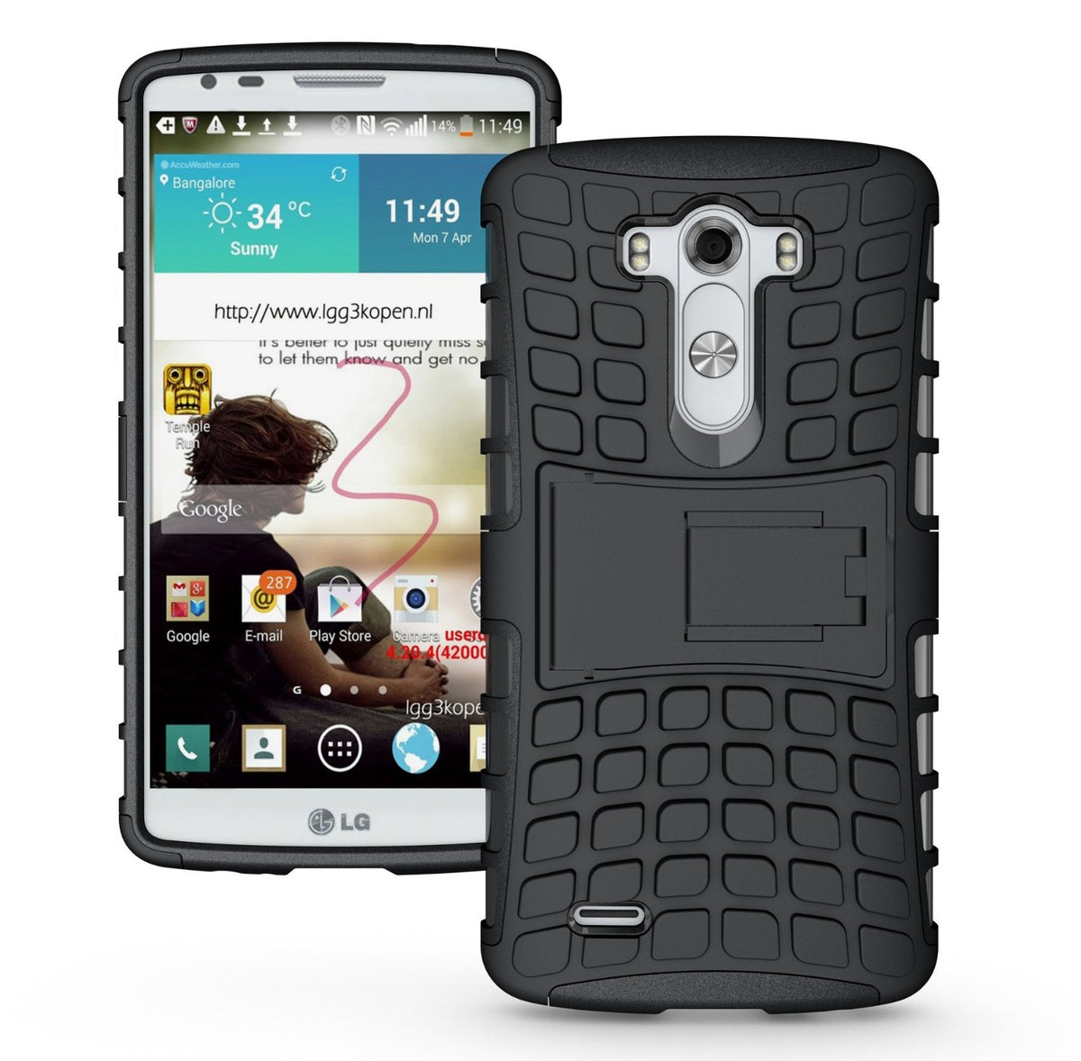 Ballistic case LG G3 zwart