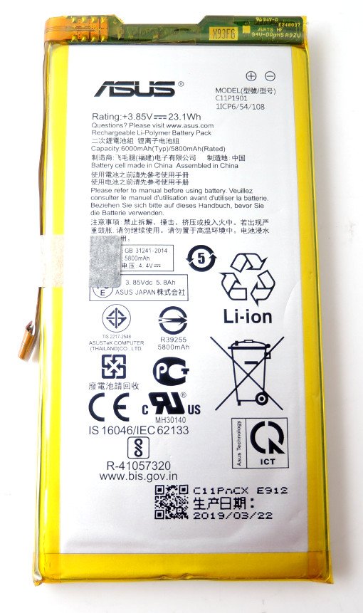 Batterij Asus ROG Phone 2 ZS660KL - C11P1901 - 6000mAh