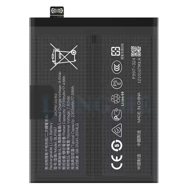 Batterij BLP997 geschikt voor Oppo Reno10 Pro