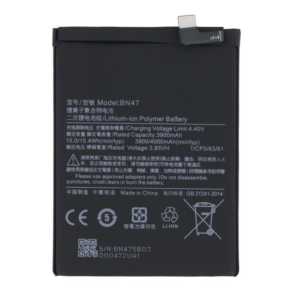 Batterij BN47 4000 mAh geschikt voor Xiaomi Mi A2 Lite/Redmi 6 Pro