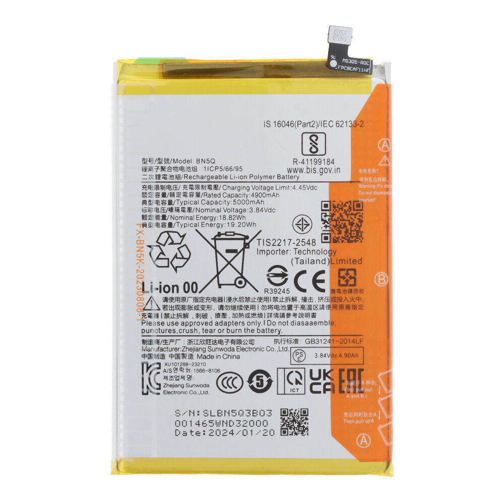 Batterij BN5Q geschikt voor Xiaomi Redmi 13C 4G/5G/Poco C65