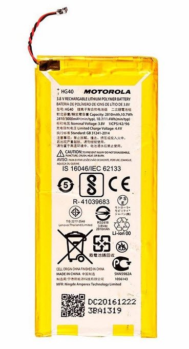 Batterij Motorola Moto G5 Plus - HG40 - 3000mAh
