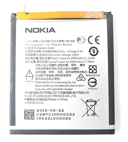 Batterij Nokia 6.1 Plus/7.1 - HE342 - 3060mAh