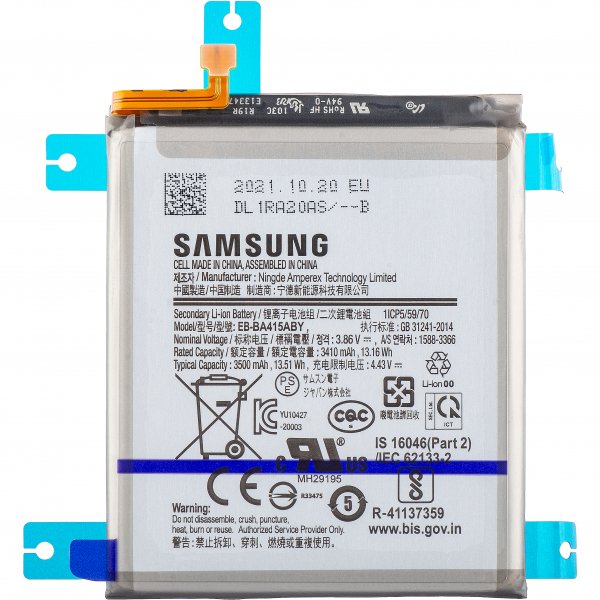 Batterij Samsung EB-BA415ABY 3500 mAh SM-A415F Galaxy A41 GH82-22861A (Service Pack)