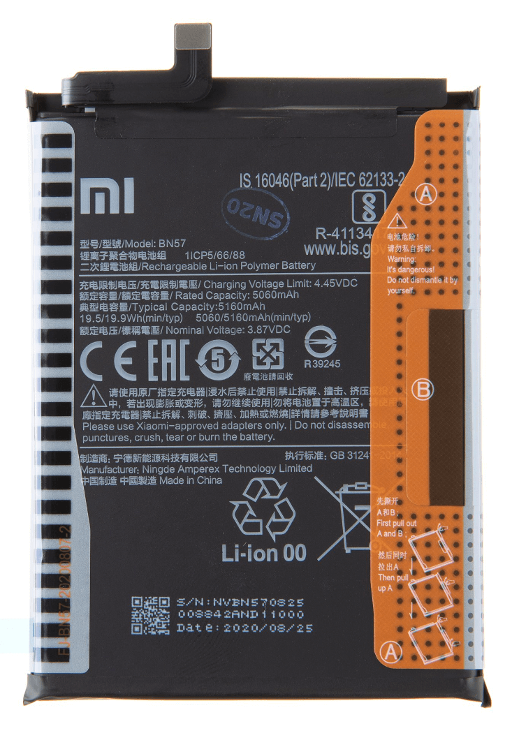 Batterij Xiaomi Redmi Poco X3/X3 Pro - BN57 - 5160mAh