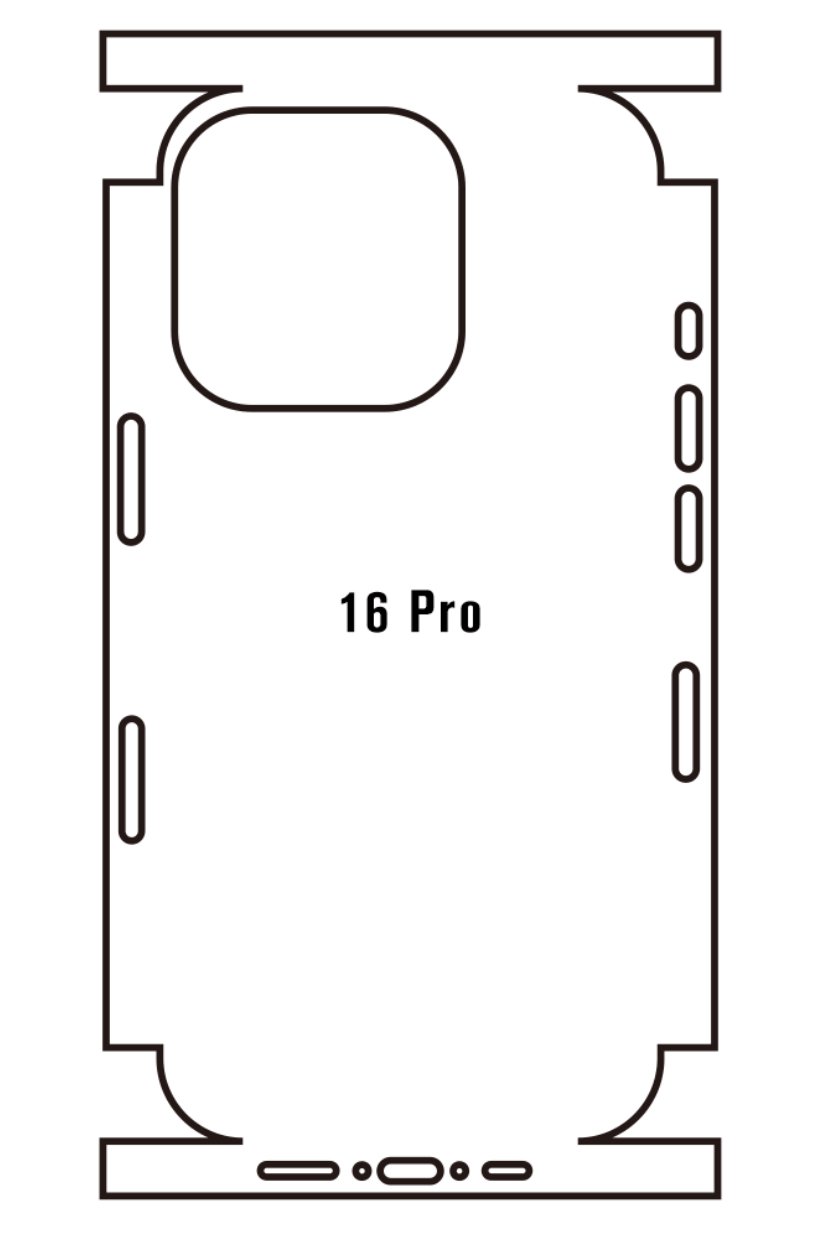 Beschermfolie achterkant Apple iPhone 16 Pro