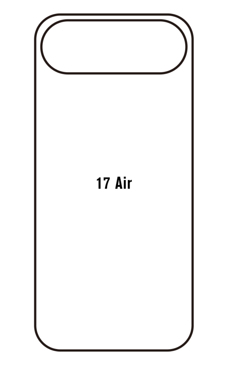 Beschermfolie achterkant Apple iPhone 17 Air