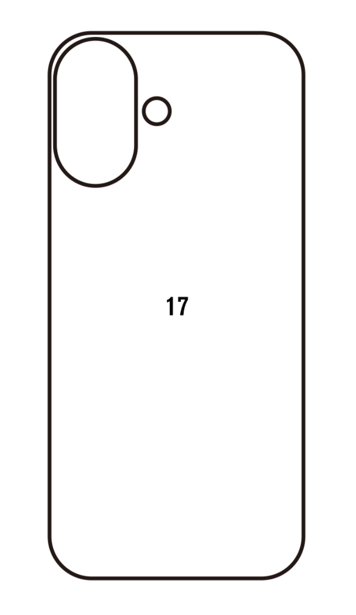 Beschermfolie achterkant Apple iPhone 17