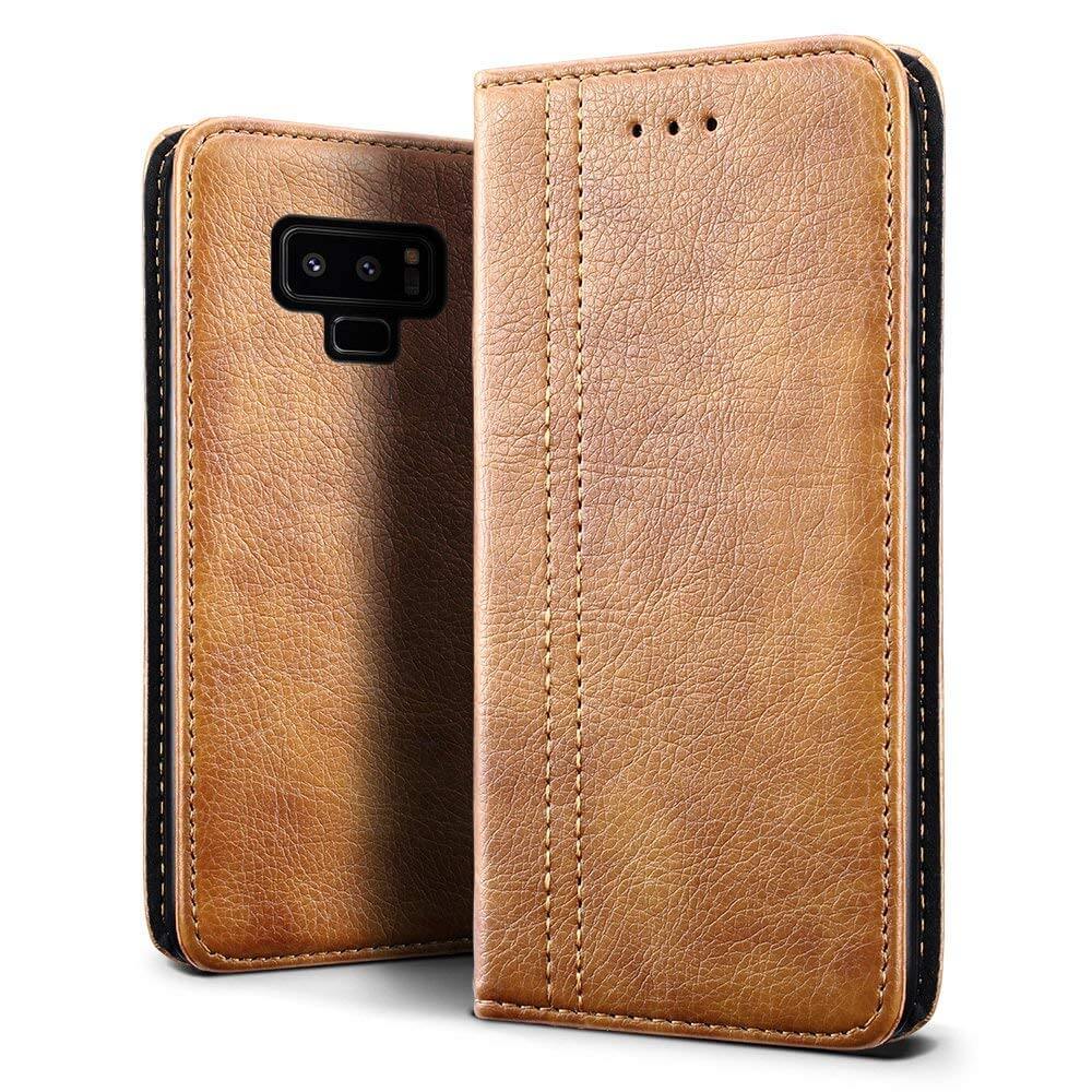 Book case leer Samsung Galaxy Note 9 bruin