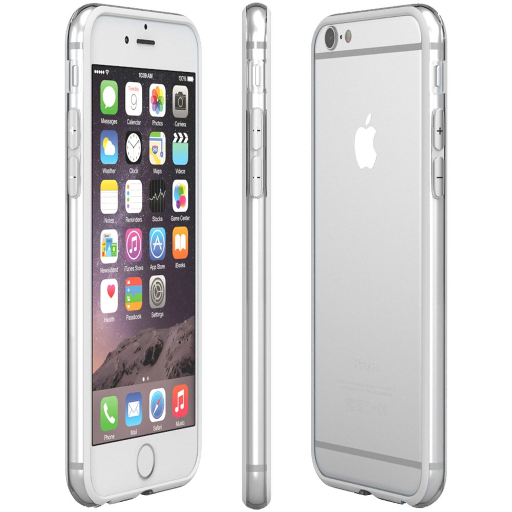 Bumper hoesje Apple iPhone 6S Plus wit