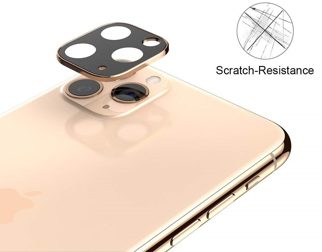 Camera lens beschermer iPhone 11 - zwart/goud