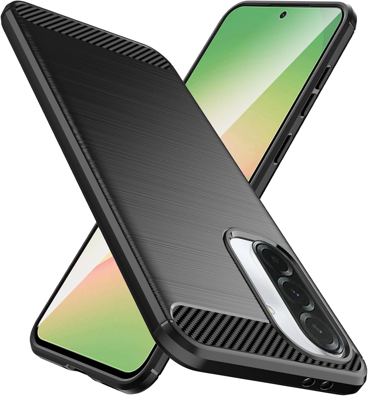 Carbon TPU hoesje Samsung Galaxy A56 zwart