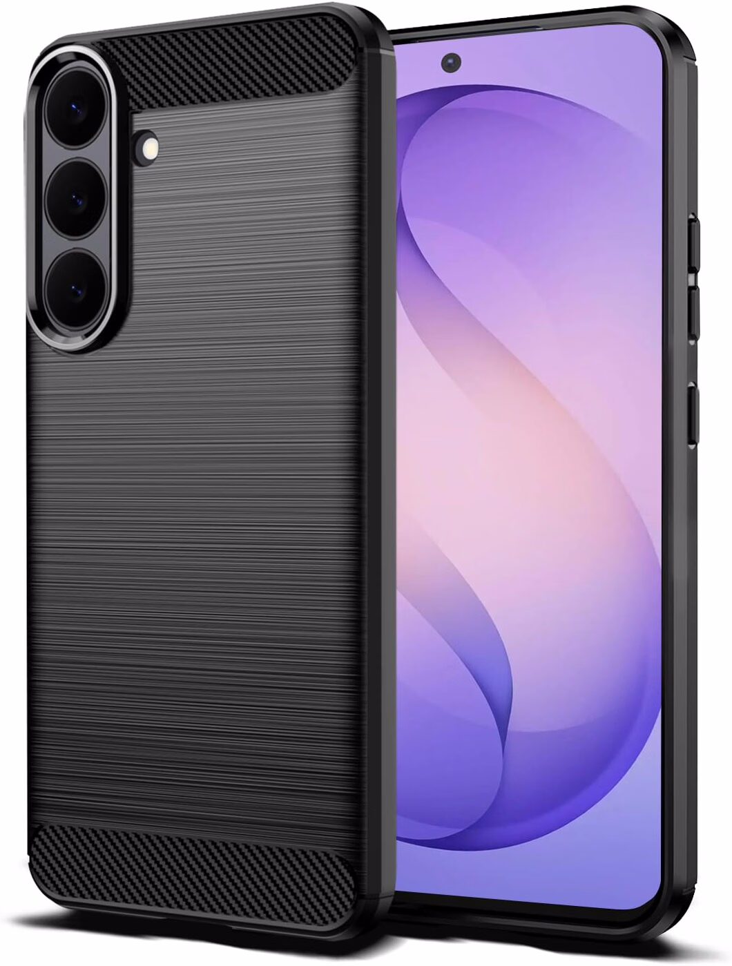 Carbon TPU hoesje Samsung Galaxy S26 FE zwart