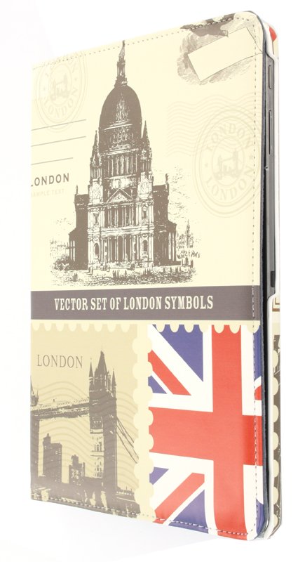 Case met stand draaibaar Samsung Galaxy Note 10.1 2014 Londen