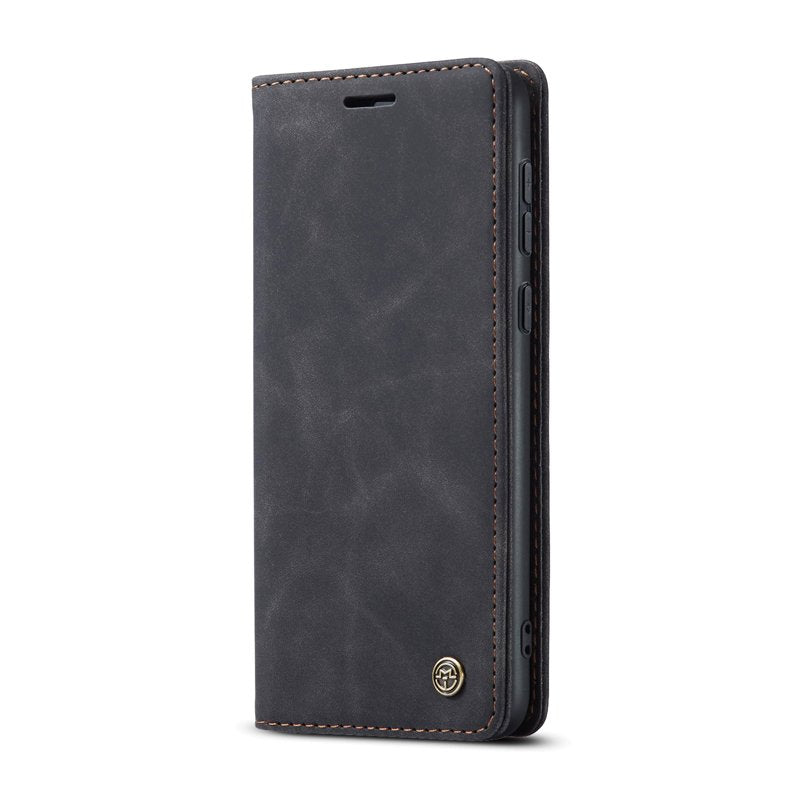 CaseMe book case leer - Samsung Galaxy A55 - zwart