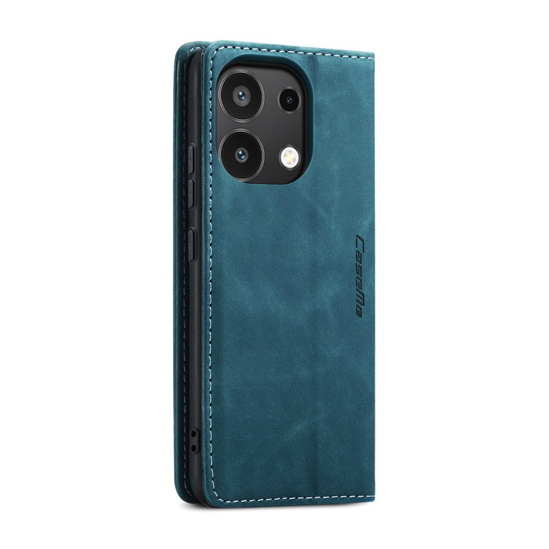 CaseMe book case leer - Xiaomi Redmi Note 13 4G - blauw