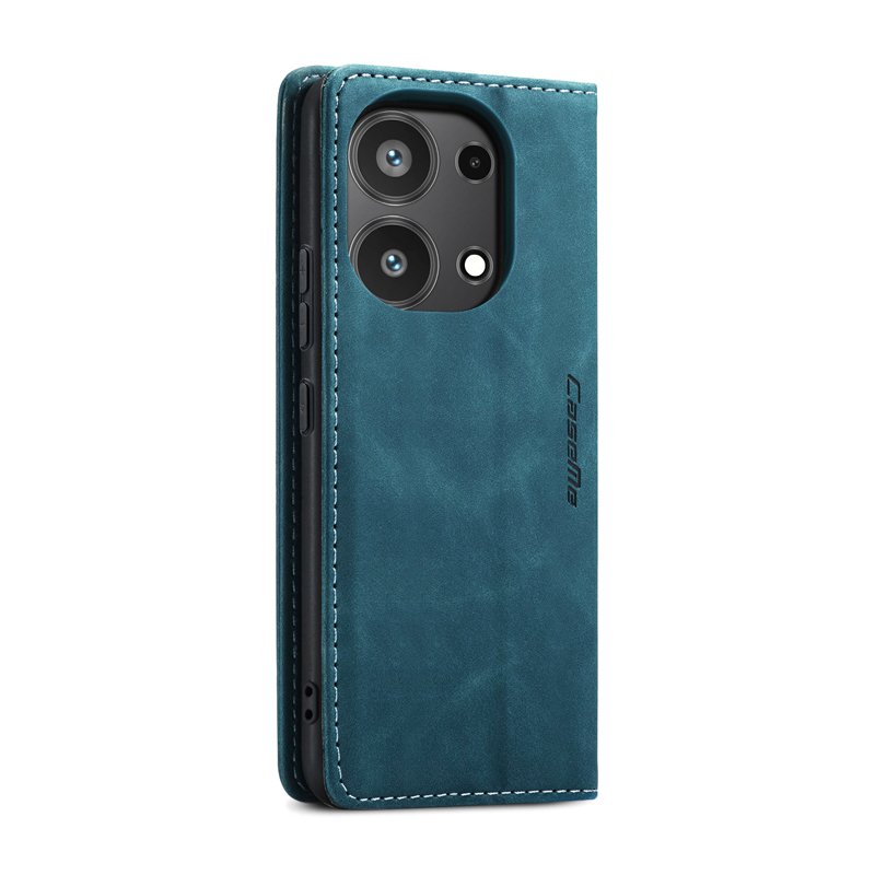 CaseMe book case leer - Xiaomi Redmi Note 13 Pro 4G/Poco M6 Pro 4G - blauw