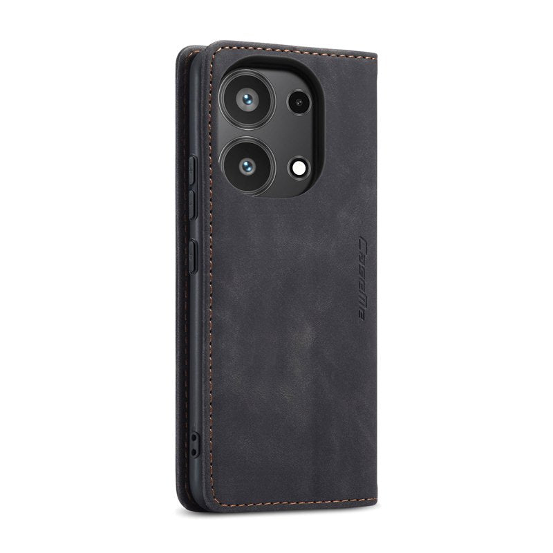 CaseMe book case leer - Xiaomi Redmi Note 13 Pro 4G/Poco M6 Pro 4G - zwart