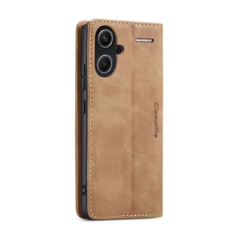 CaseMe book case leer - Xiaomi Redmi Note 13 Pro+ 5G - licht bruin