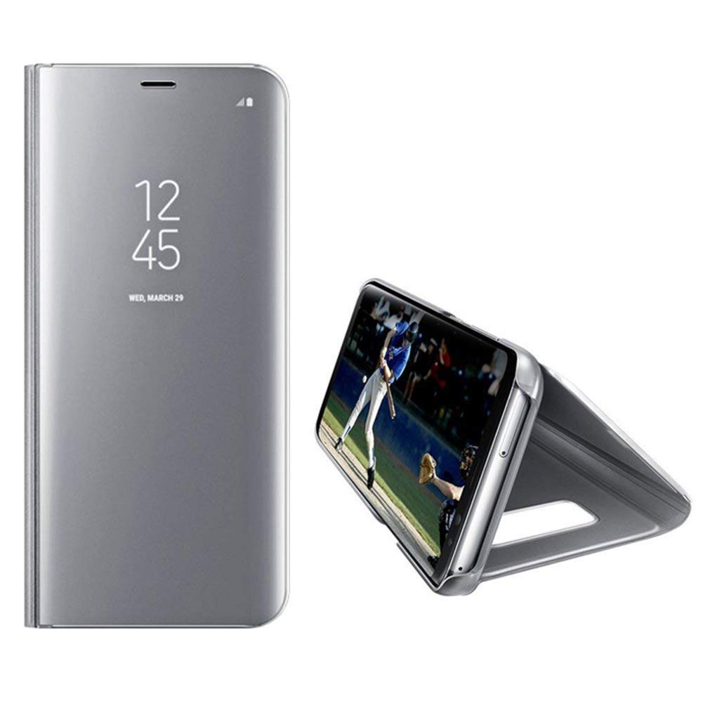 Clear View cover Samsung Galaxy A50 grijs/zilver