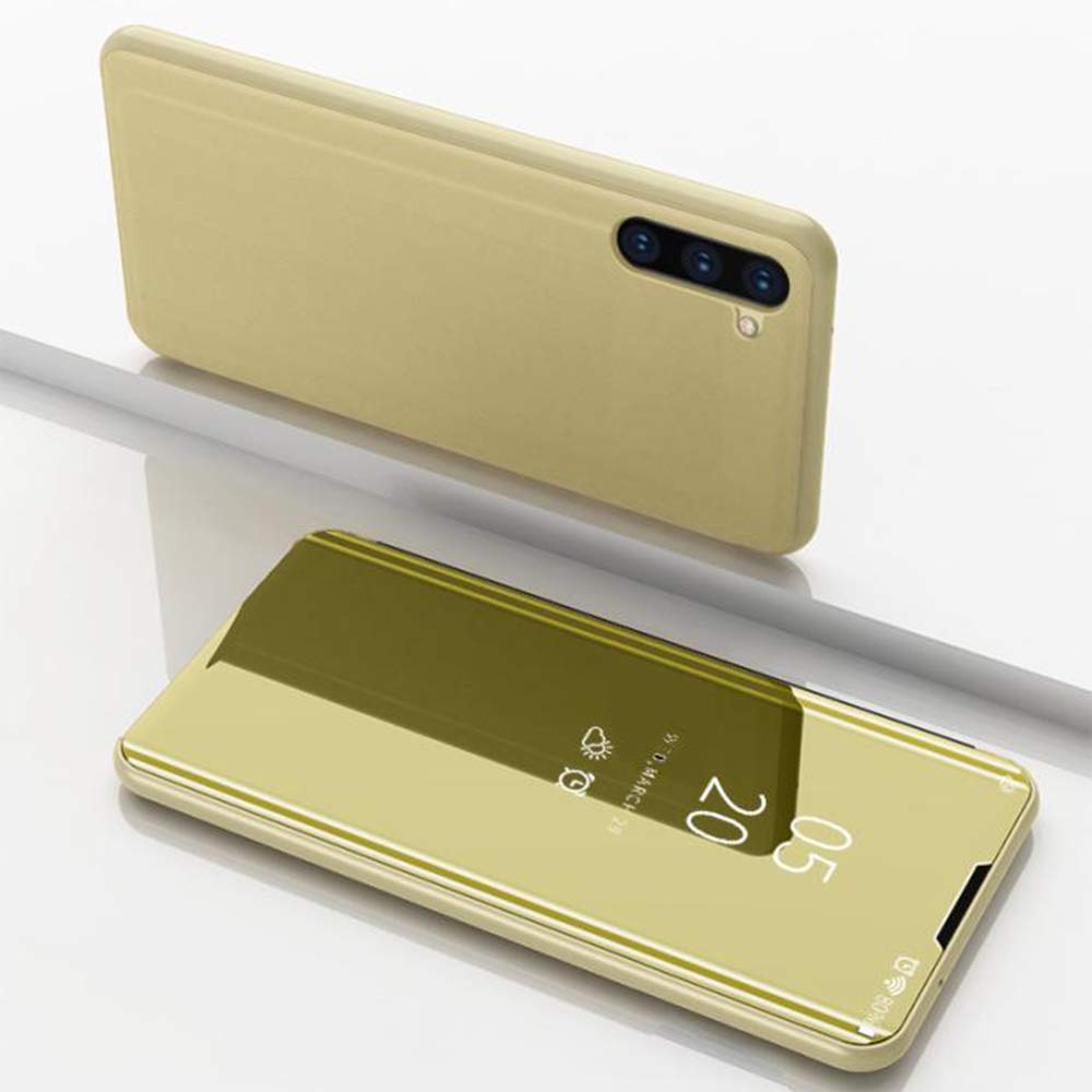 Clear View cover Samsung Galaxy Note 10+ goud