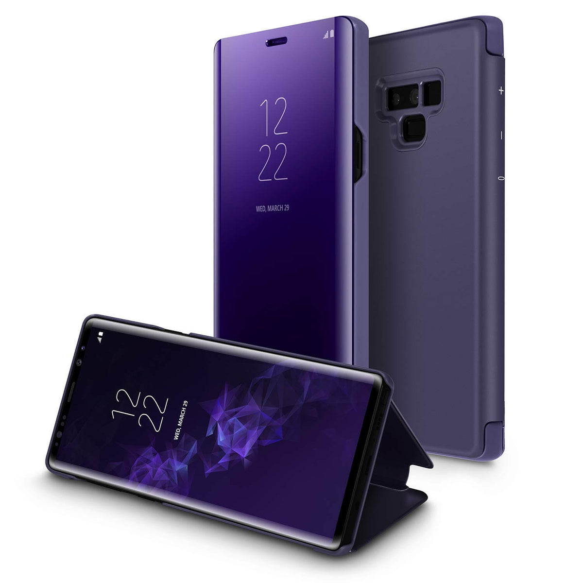 Clear View cover Samsung Galaxy Note 9 paars