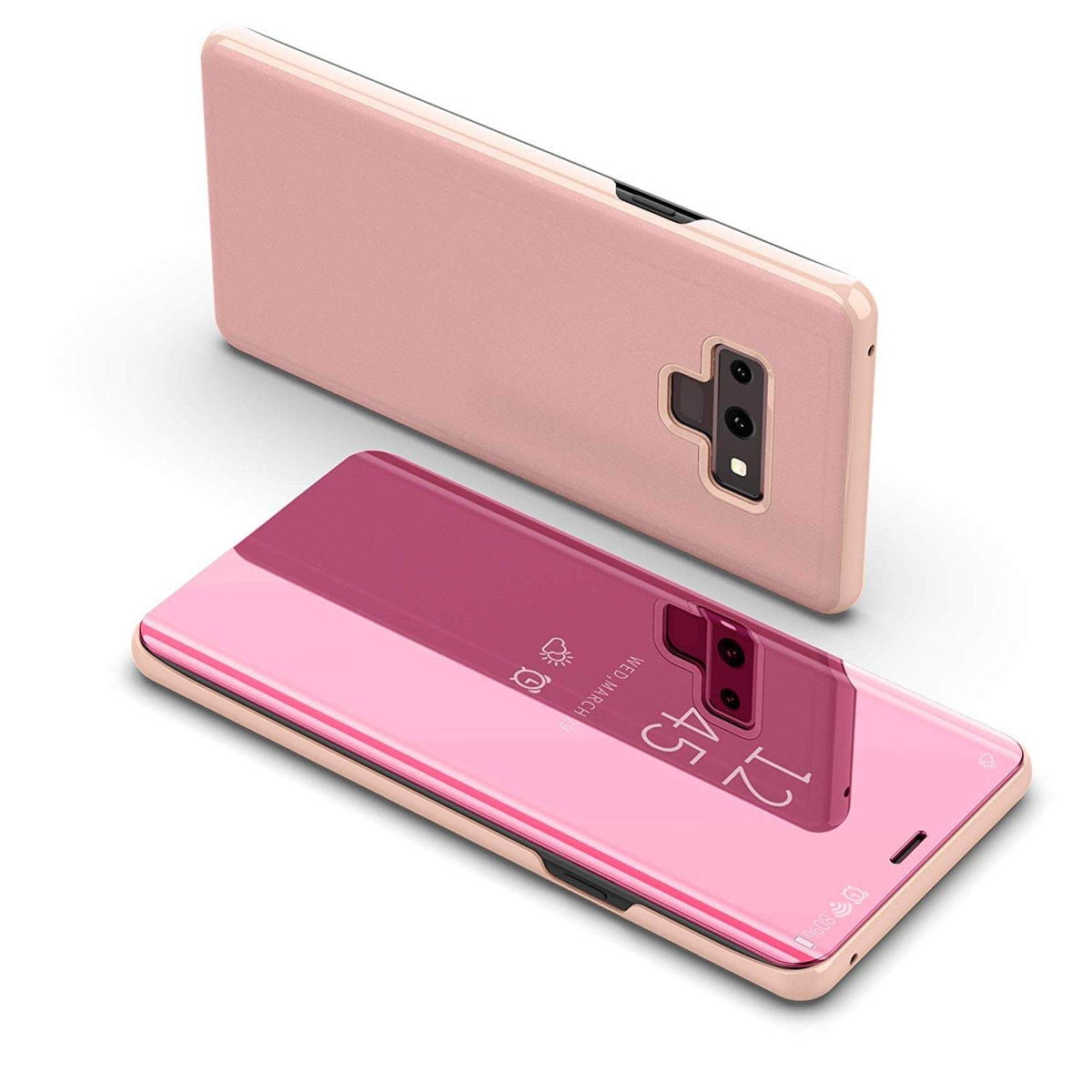 Clear View cover Samsung Galaxy Note 9 roze