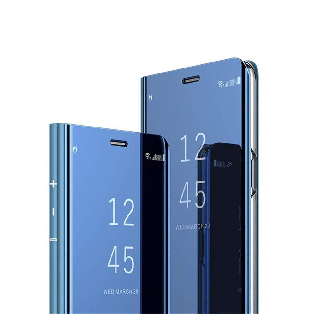 Clear View cover Samsung Galaxy S21 Ultra blauw