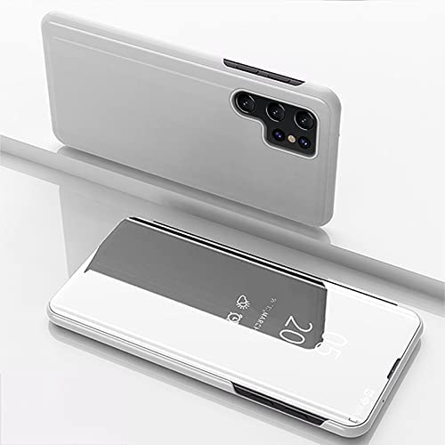 Clear View cover Samsung Galaxy S23 Ultra grijs/zilver