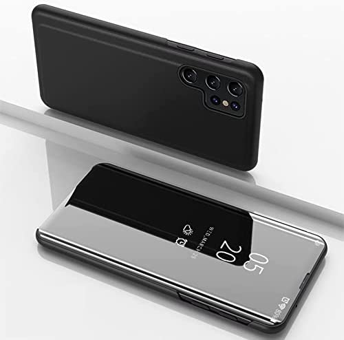 Clear View cover Samsung Galaxy S23 Ultra zwart