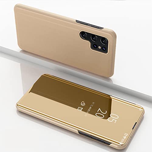 Clear View cover Samsung Galaxy S26 Ultra Goud