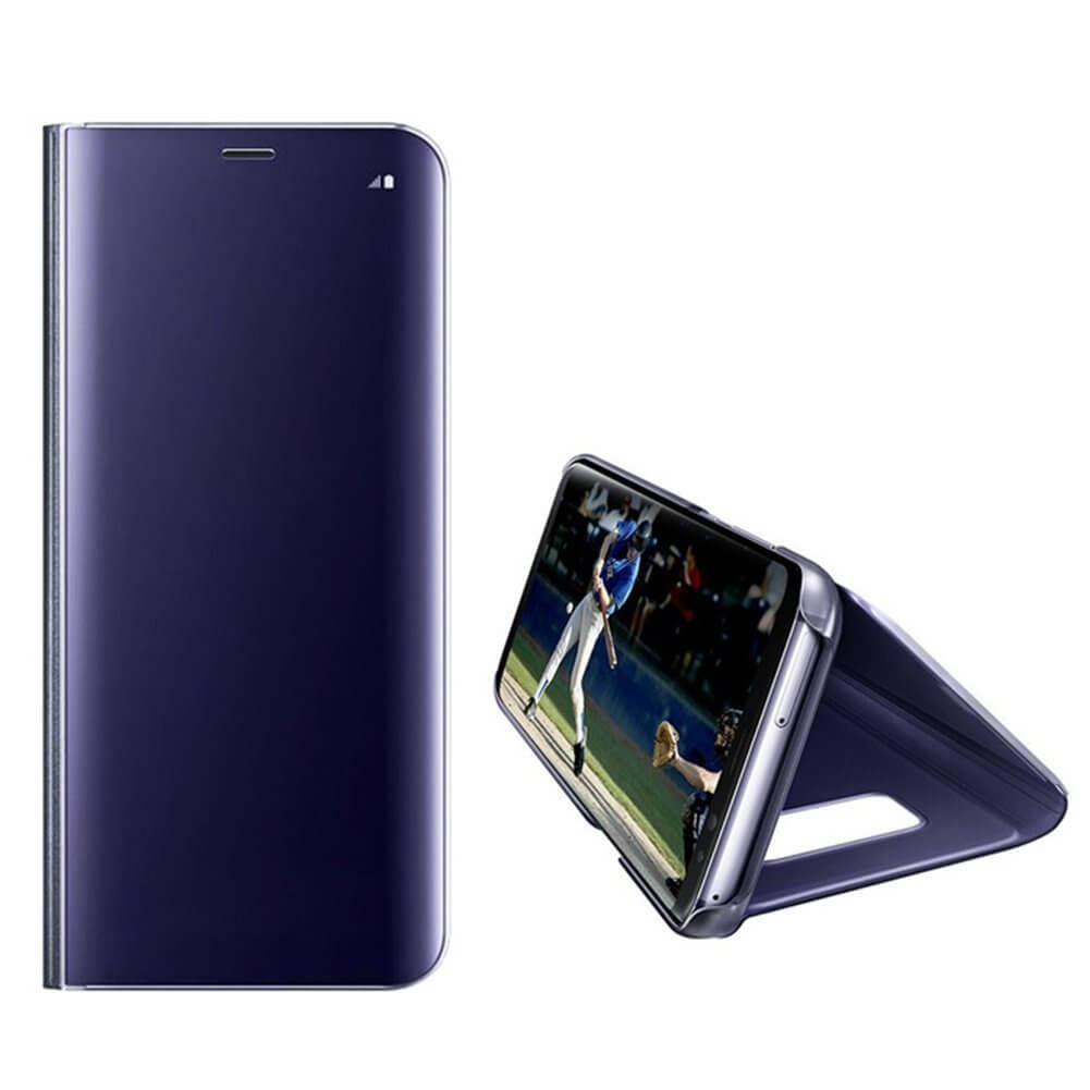 Clear View cover Samsung Galaxy S6 Edge Plus paars