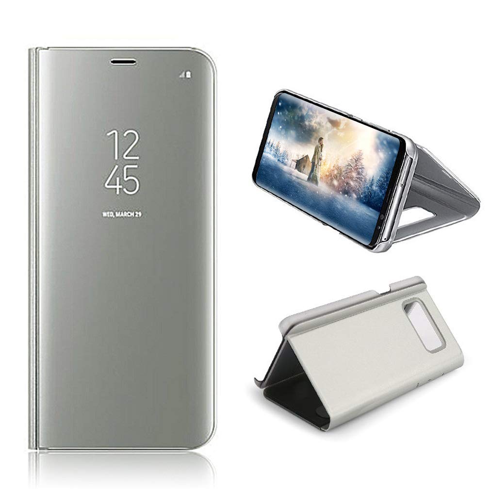 Clear View cover Samsung Galaxy S8 Plus zilver/grijs