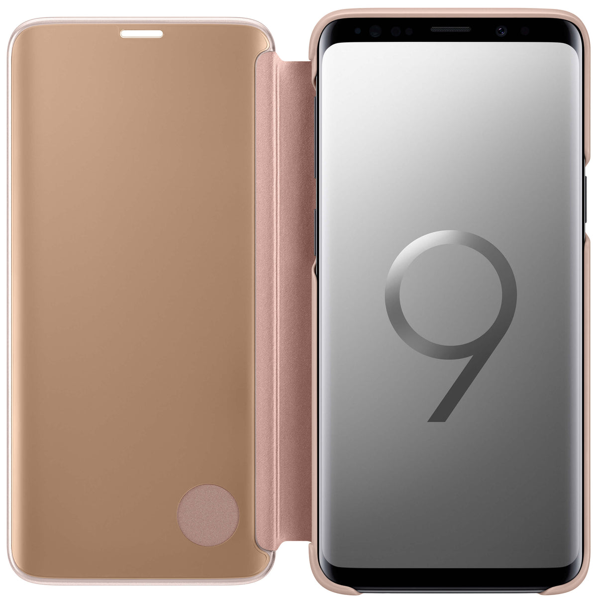 Clear View cover Samsung Galaxy S9 EF-ZG960CFE goud