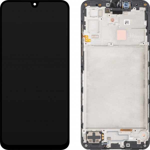 Display module met frame Samsung Galaxy A17 4G Zwart (Service Pack)