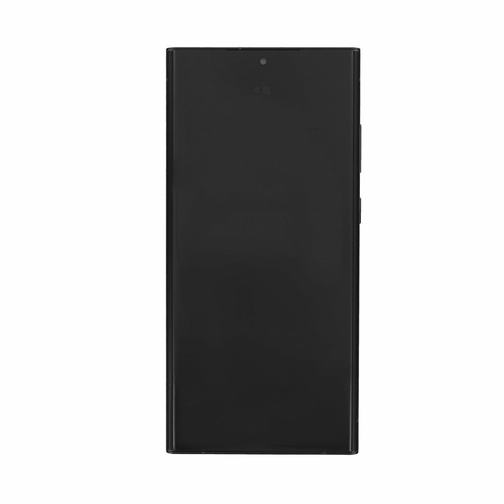 Display module met frame Samsung Galaxy S23 Ultra Graphite/Rood (Service Pack)