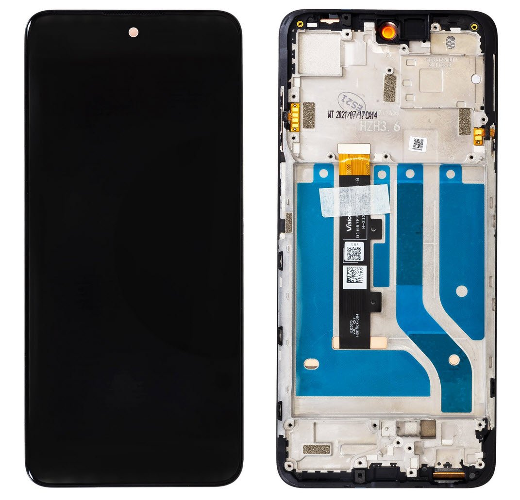 Display module Motorola Edge 20 Lite zwart (Service Pack)