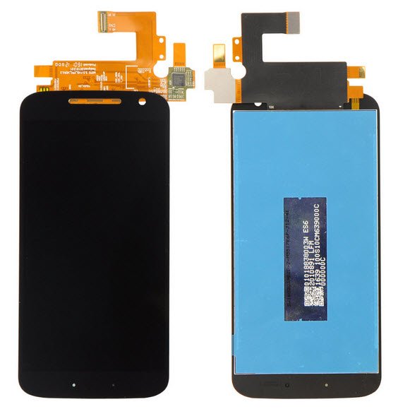 Display Module Motorola Moto G4 zwart