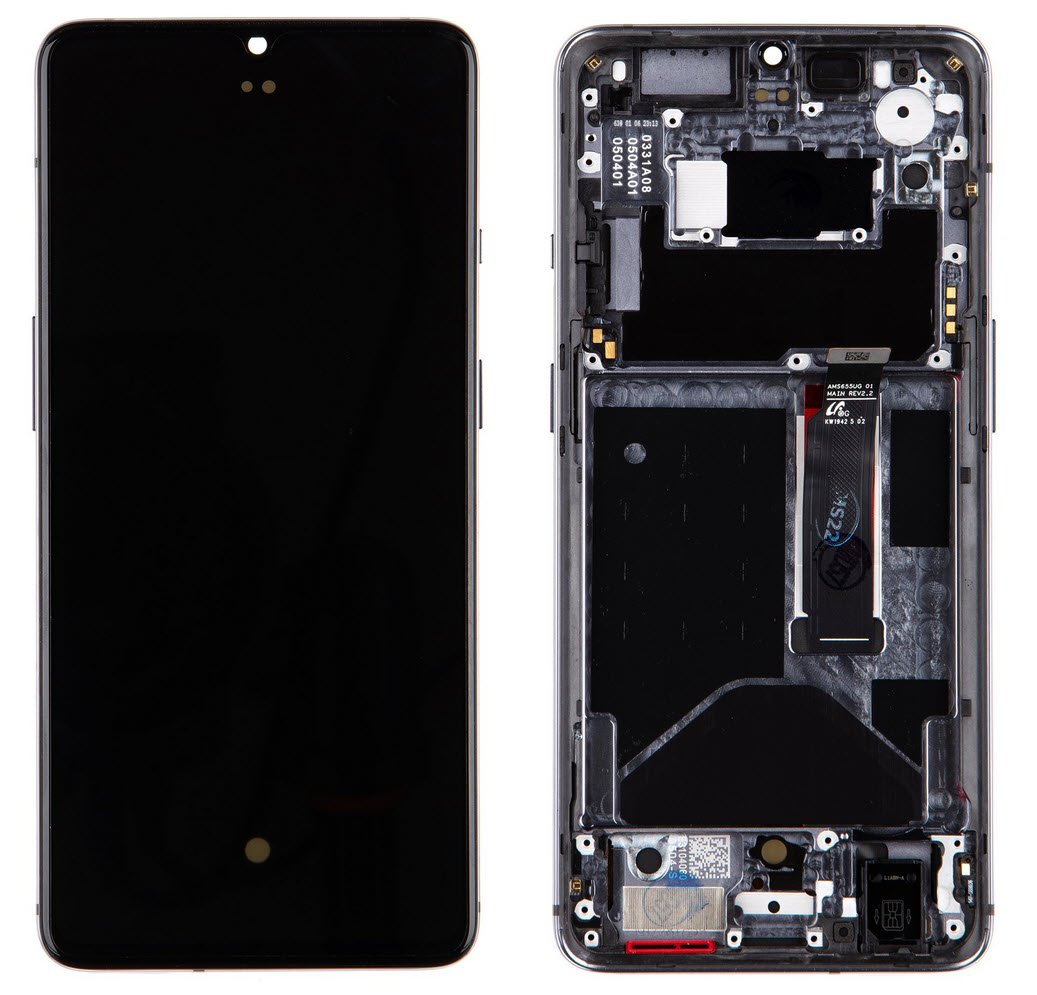 Display module OnePlus 7T grijs (Service Pack)