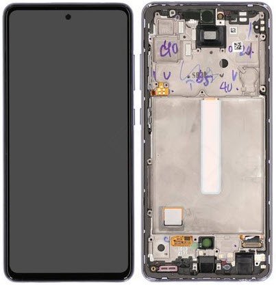 Display module Samsung Galaxy A52/A52 5G paars (Service Pack)