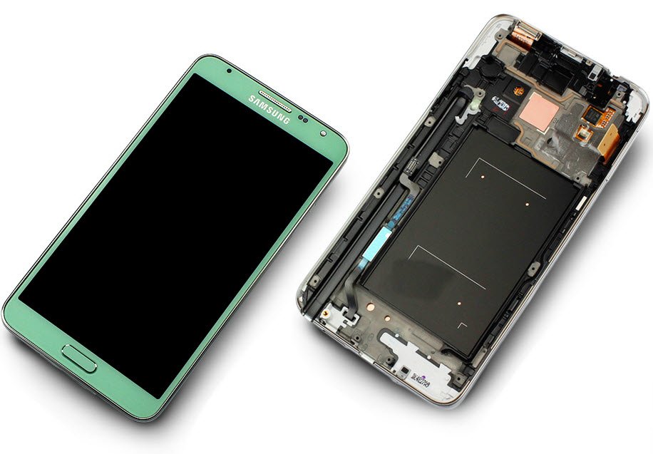 Display module Samsung Galaxy Note 3 Neo groen