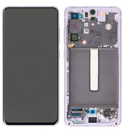 Display module Samsung Galaxy S21 FE paars (Service Pack)